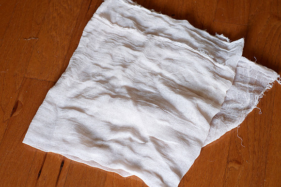 taupe/nude cheesecloth