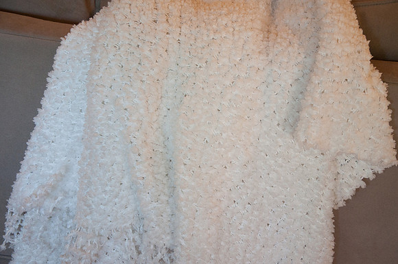 plush white blanket